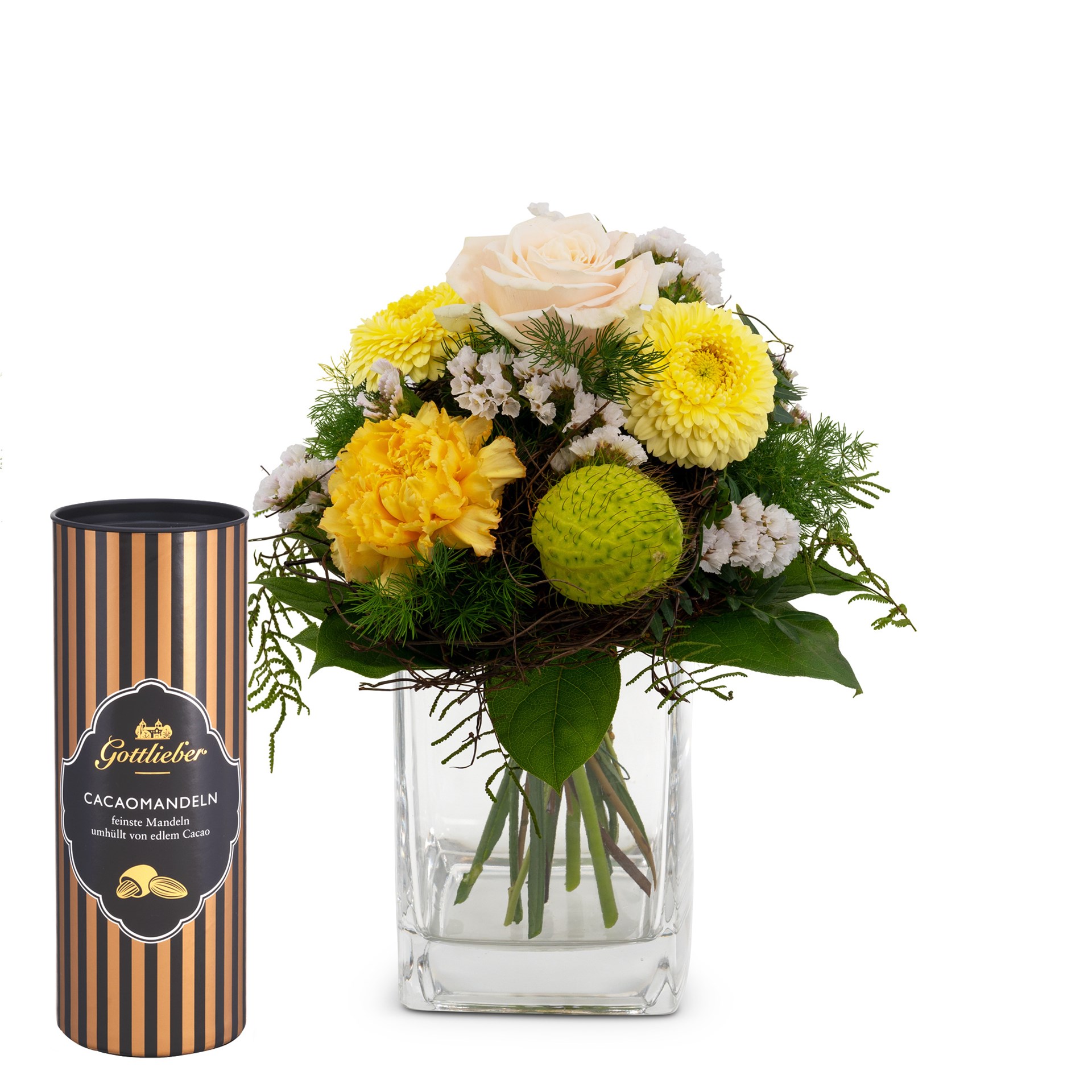 product image for Flower bouquet Sunshine with Gottlieber cocoa almonds