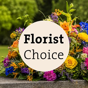 Funeral spray arrangement