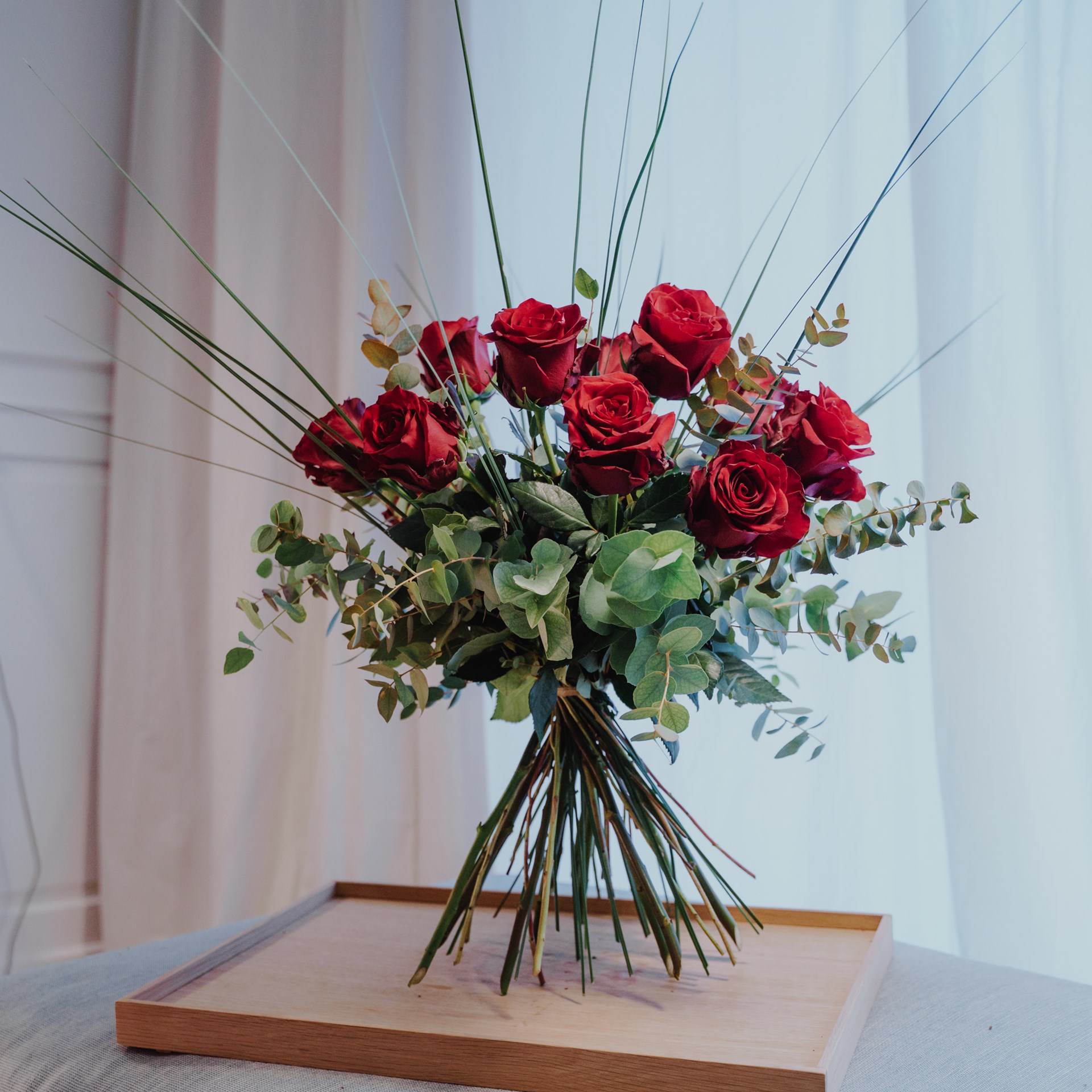 product image for 12 Red Roses with greenery, ATN78811AT