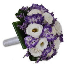 product image for Purple and white bridal bouquet