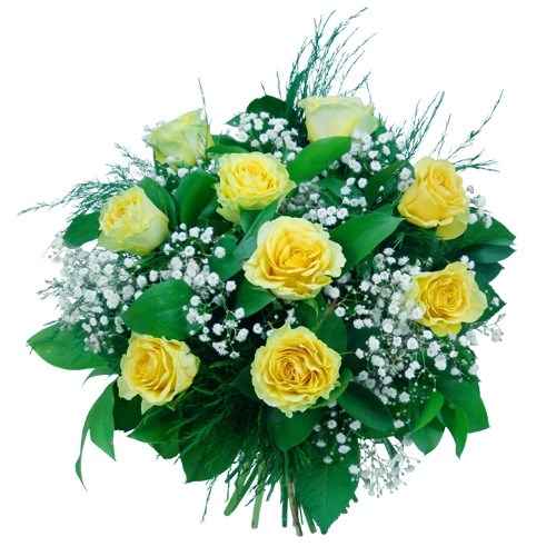 Bukiet żółtych róż Yellow roses bouquet