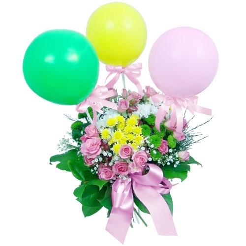 product image for Flowers with balloons for a child