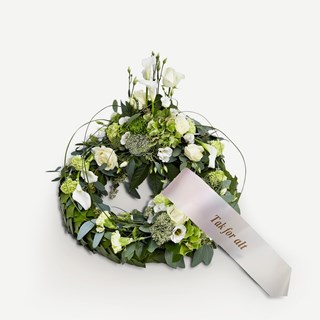 Wreath with ribbon