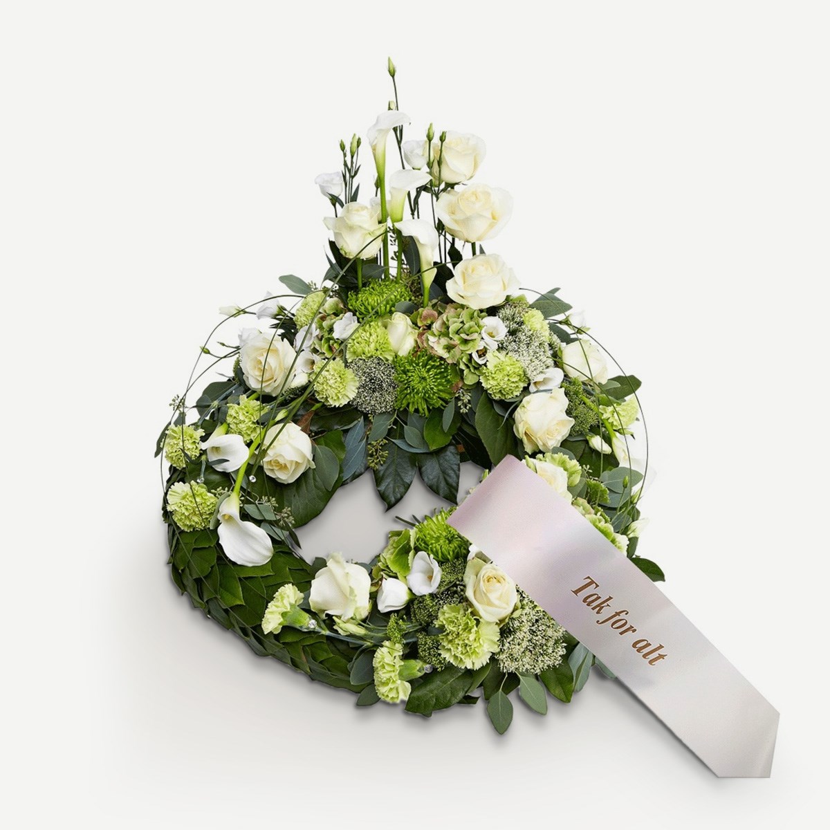 Wreath with ribbon
