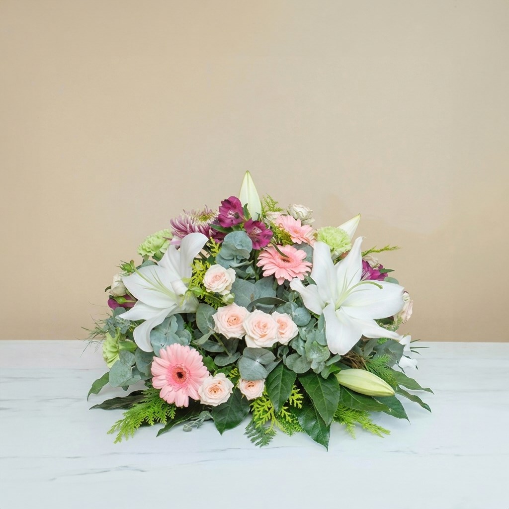 product image for Funeral composition in delicate pink tones, C0163PT